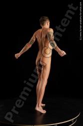Nude Man White Sitting poses - simple Athletic Short Brown Sitting poses - ALL Standard Photoshoot Realistic